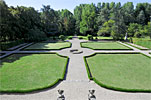 Formal garden of Clenord Manor