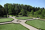 Formal garden of Clenord Manor