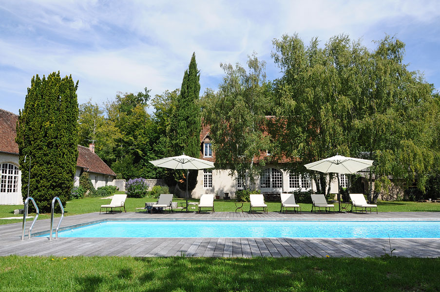 La piscine du Manoir de Clénord